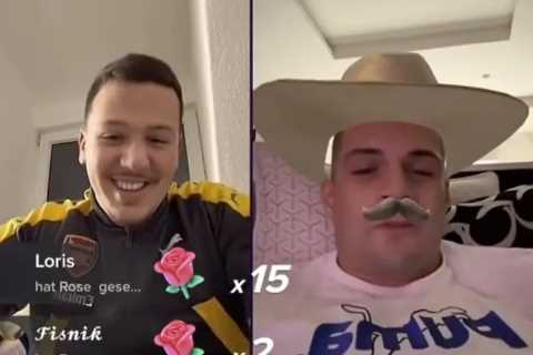 Arsenal star Granit Xhaka gives bizarre interview using cowboy and moustache filter