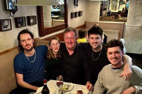 Piers Morgan shares sweet message as he posts a rare photo with all of his kids on his birthday