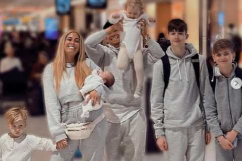 Stacey Solomon and Joe Swash whisk kids away on luxury first family holiday abroad after birth of..