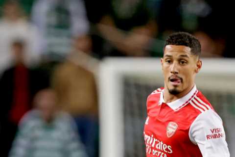 Arsenal blow as Mikel Arteta refuses to rule out possibility of William Saliba being out for the..