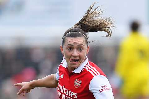 ‘My foot has been in ice but it still works’, says Katie McCabe after her wonder goal helps Arsenal ..