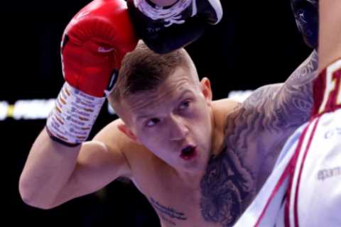 Watch Campbell Hatton score sensational first-round TKO on Joshua vs Franklin card with brutal body ..