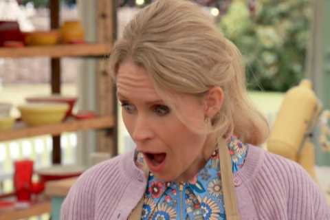 Celeb Bake Off fans in hysterics as star’s cake collapses in chaotic scenes