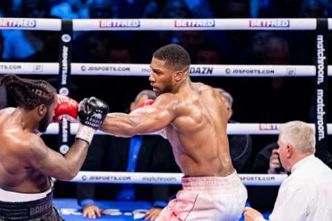 Watch as former boxer Tony Bellew is marched away after altercation with Franklin’s team following..