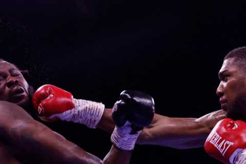 Blood-soaked Anthony Joshua goes distance with heroic little-known American ex-roofer Jermaine..
