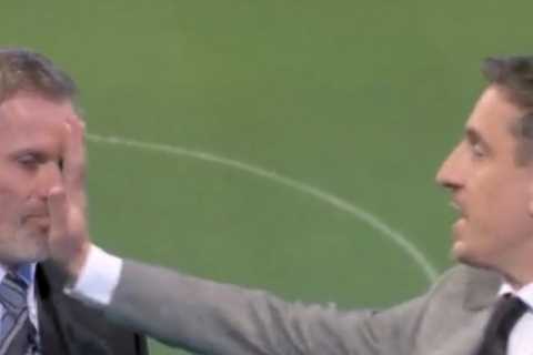 Neville tells Carragher ‘you were a horrible player’ in hilarious argument over Kane as..