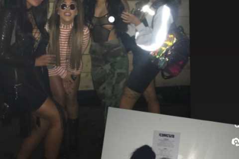 Chloe Ferry, Sophie Kasaei and Abbie Holborn look unrecognisable in throwback snap from boozy night ..