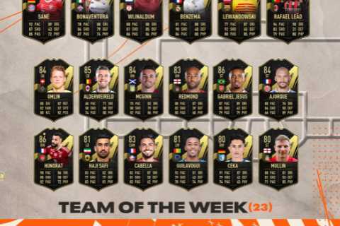 Fans have just realised there are three 90+ rated players in FIFA 23 TOTW 23