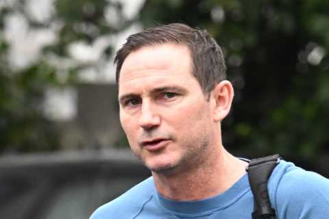 Frank Lampard leaves home with Chelsea legend set to take training TODAY as interim boss..
