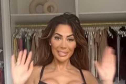 Geordie Shore’s Chloe Ferry strips to her underwear as she shows off her curves