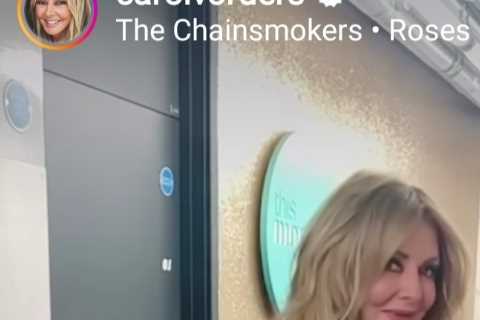 Carol Vorderman shows off her sensational curves in skintight jumpsuit