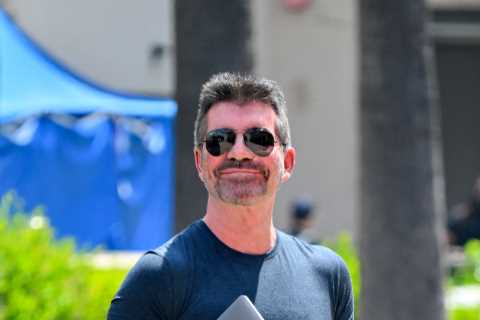 Simon Cowell looks slimmer than ever as he steps out in very baggy jeans in LA