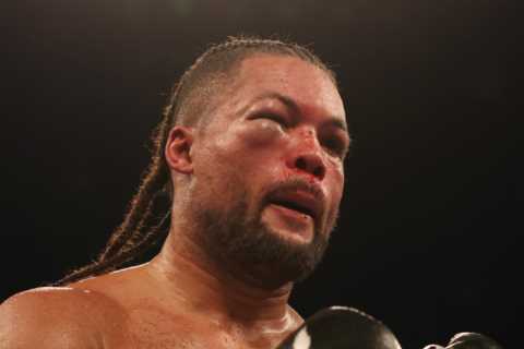 Joe Joyce taken to hospital after Zhilei Zhang beating with eye injury update after brutal..