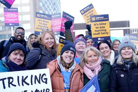 Nurses could lock Britain in strike chaos until CHRISTMAS with regular walk outs over pay, chief..