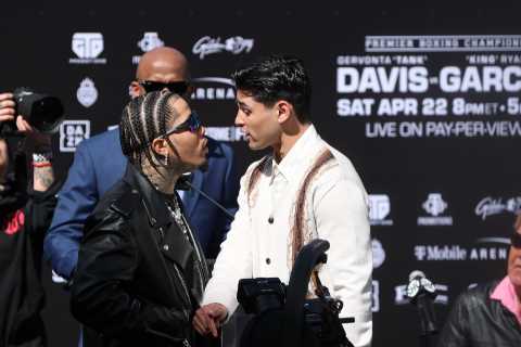 Floyd Mayweather claims Ryan Garcia won’t ‘wake up until NEXT YEAR’ after Gervonta Davis KO’s him..