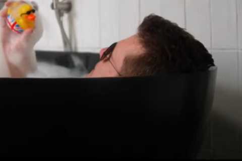 Simon Cowell strips naked for a bubble bath in first look at tonight’s Britain’s Got Talent