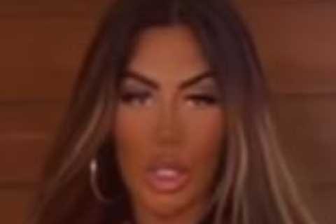 Chloe Ferry goes braless in see-through skintight jumpsuit