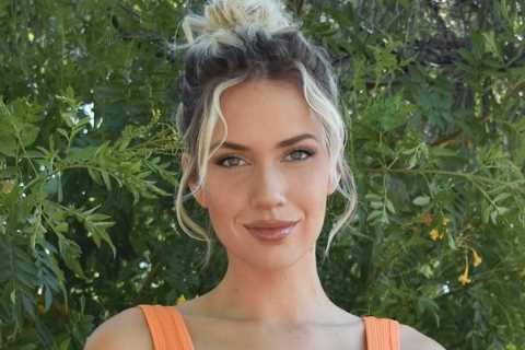 Golf beauty Paige Spiranac once left colleagues tongue-tied with a low-cut top for filming as she..