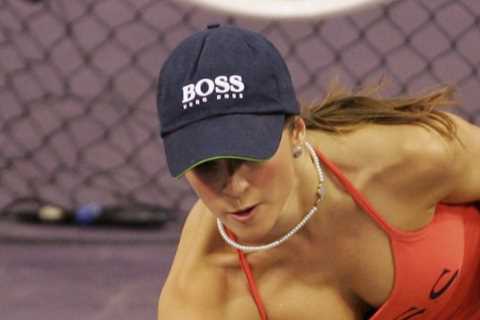 Madrid Masters tennis tournament replaces ball boys with stunning models… as Agassi reveals ‘I..