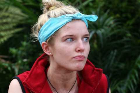 Helen Flanagan makes stand as she and campmates are left stranded at airport for six hours