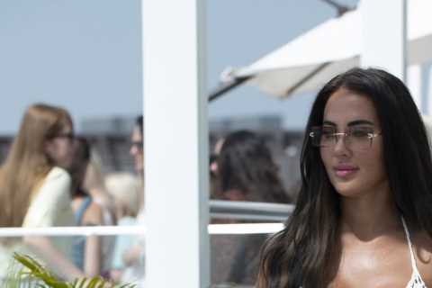 Towie’s Yazmin Oukhellou looks incredible in white bikini as she sunbathes in Dubai after quitting..