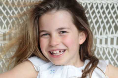 Princess Charlotte beams for mum Kate’s camera in adorable snap to mark her eighth birthday