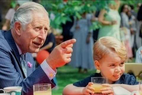 Prince George and Princess Charlotte are seen in ‘adorable’ unseen family photos with King Charles