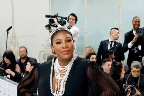 Serena Williams makes shock pregnancy announcement at Met Gala and debuts baby bump in pics with..