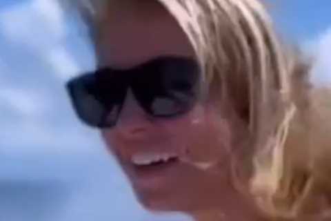A Place in the Sun’s Laura Hamilton shows off figure in plunging swimsuit on sun-soaked holiday