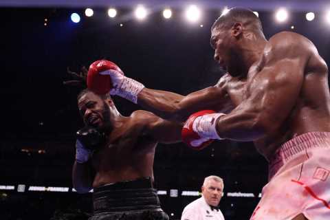 Anthony Joshua vs Deontay Wilder fight could be confirmed in next TWO weeks as Eddie Hearn says..
