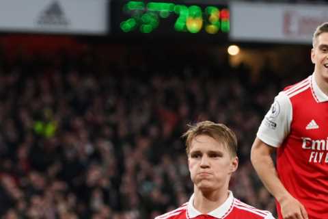 Arsenal ratings: Odegaard puts in brilliant captain’s performance with double but Zinchenko allows..