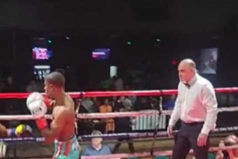 Fans disgusted at boxer’s ‘tasteless cheap’ KO shot as they ask ‘how was this even allowed to take..