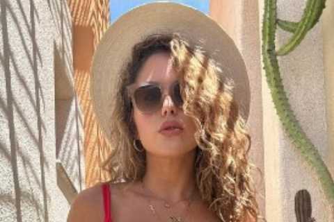 Stunning UFC octagon girl Brittney Palmer sizzles in tiny bikini as fans say ‘it should be illegal..