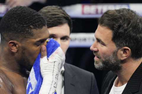 ‘What a f***ing joke’ – Eddie Hearn hits back at ‘disgusting’ claims about Anthony Joshua’s career