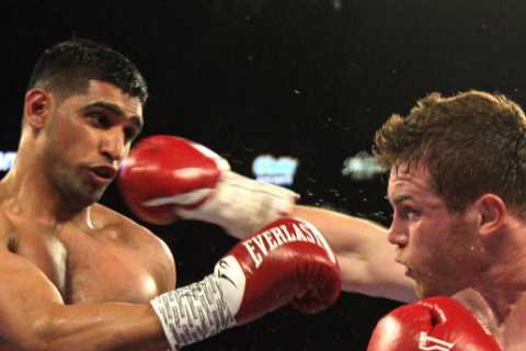 A punch from Canelo Alvarez is like ‘being hit with a baseball bat’ because of special gloves, Amir ..