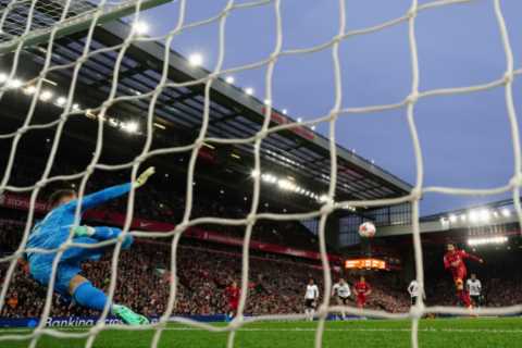 Liverpool 1 Fulham 0: Reds keep faint top-four hopes alive as Salah scores in eighth consecutive..