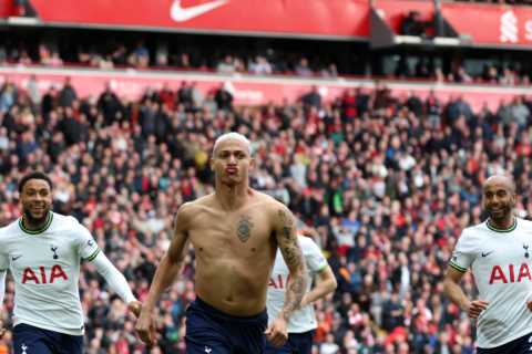 ‘He doesn’t care at all’ – Premier League stars in stitches at Richarlison taking shirt off and..