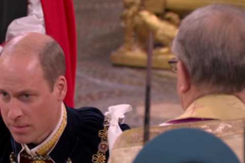 Three words King Charles whispers to Prince William during touching moment at coronation
