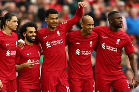 Liverpool 1 Brentford 0: Salah bundles home only goal as Klopp’s men keep slim Champions League..