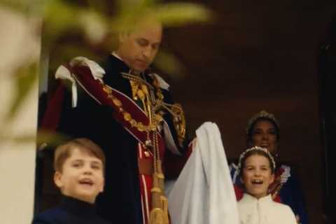 Adorable moment Prince George, Princess Charlotte &amp; Louis squeal with delight in intimate..
