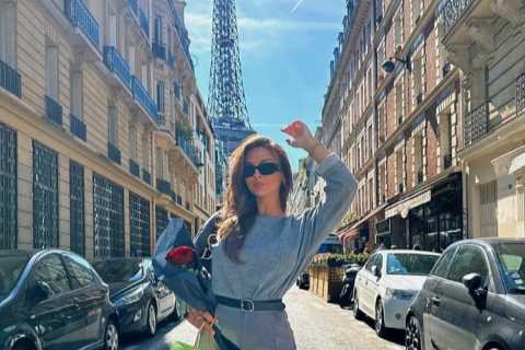 Inside Kady McDermott’s sixth holiday of the year as she strips to swimwear in Paris