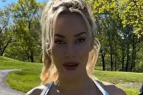 Paige Spiranac stuns fans with VERY cheeky tips video as golf beauty promises ‘massive drives and..