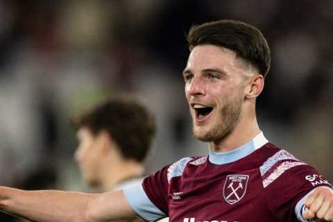 Man Utd set to rival Arsenal in Declan Rice transfer race as Ten Hag makes England star ‘number..