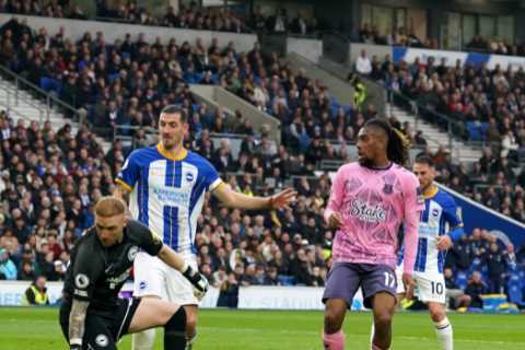 Brighton keeper Jason Steele accused of ‘watching De Gea’ after horror own goal against Everton