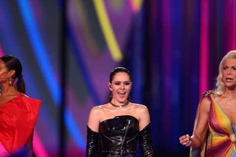 Eurovision fans convinced they’ve spotted a secret presenter feud as Ted Lasso star ‘throws shade’..