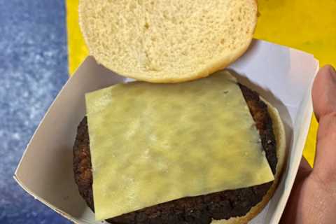 Fans say Everton deserve relegation after seeing horrific £4.50 burger that’s ‘been in freezer..