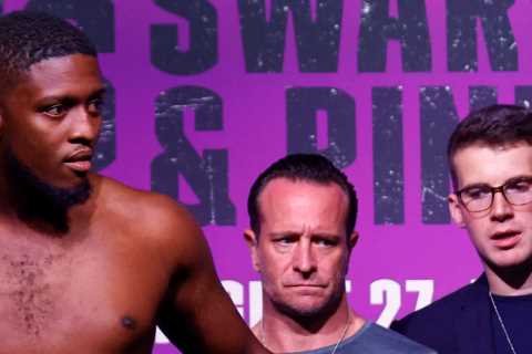 Rapper-turned boxer Swarmz shows off insane body transformation after shedding two stone for fight..