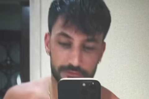 Strictly’s Giovanni Pernice has fans swooning as he shows off tanned six pack in nothing but a towel