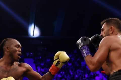 KSI vs Joe Fournier result: KSI brutally KNOCKS OUT Joe Fournier with ILLEGAL ELBOW as YouTuber..