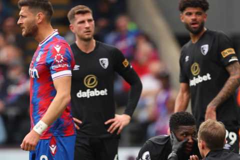 Bournemouth star Jefferson Lerma suffers BROKEN NOSE after being ‘punched’ by Crystal Palace’s..